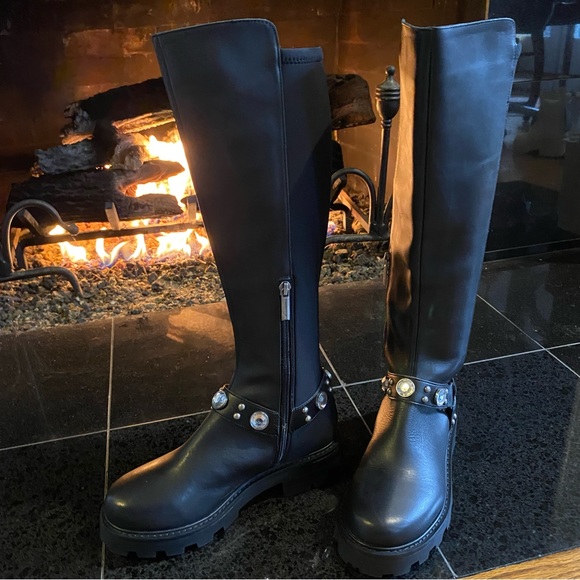 Karl Lagerfeld Milla Tall Pull On Boot SZ 7 or 9 or 9.5 NEW - Picture 8 of 11
